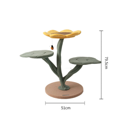 CMISSTREE 3-Level Sunflower Cat Tree