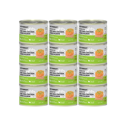 CAT FOREST Cage-Free Chicken & King Salmon Wet Cat Canned Food
