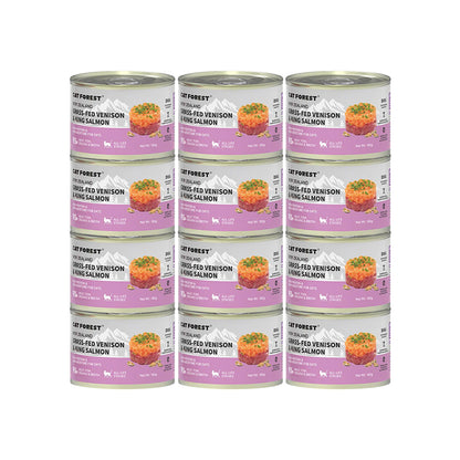 CAT FOREST Grass-Fed Venison & King Salmon Wet Cat Canned Food