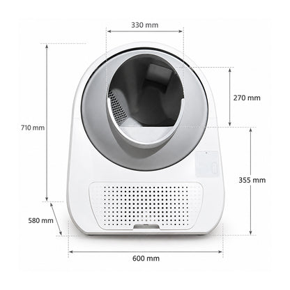 CATLINK Scooper Standard Pro X Smart Self-Cleaning White Cat Litter Box