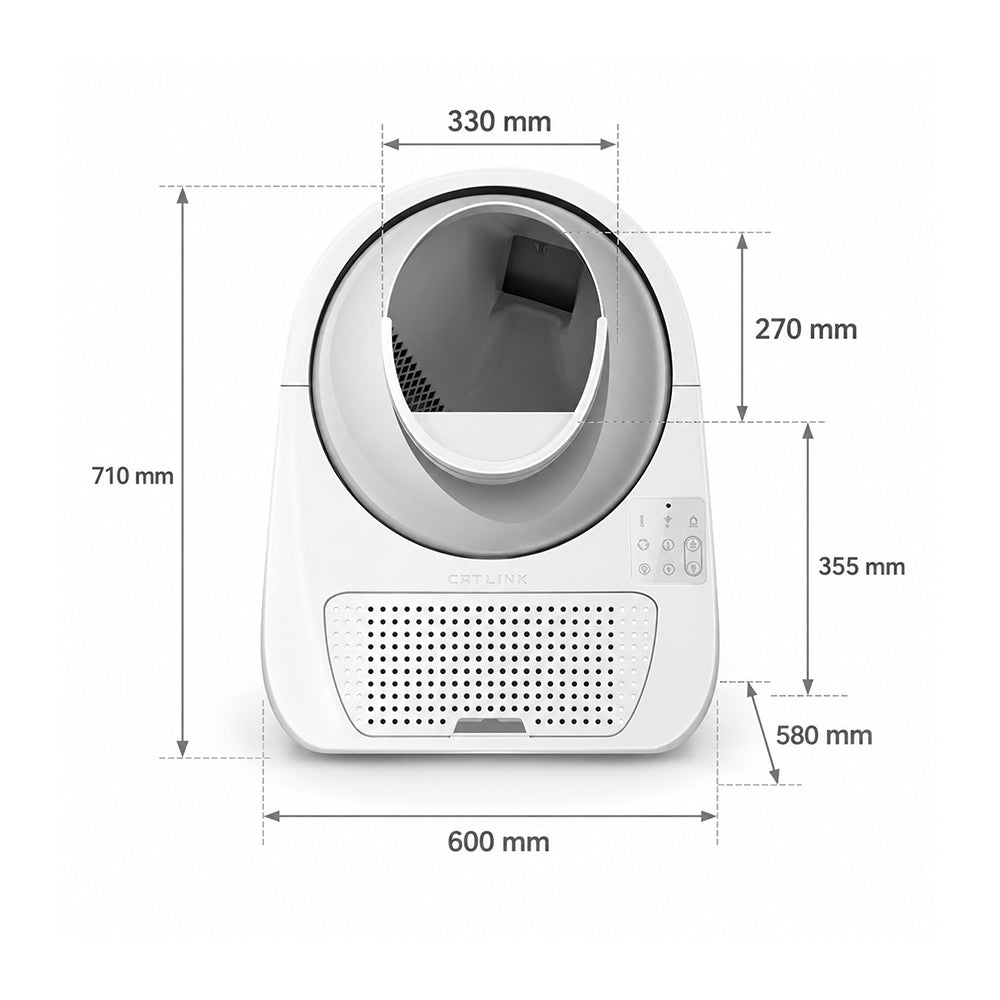 CATLINK Scooper Luxury Pro X Smart Self-Cleaning White Cat Litter Box