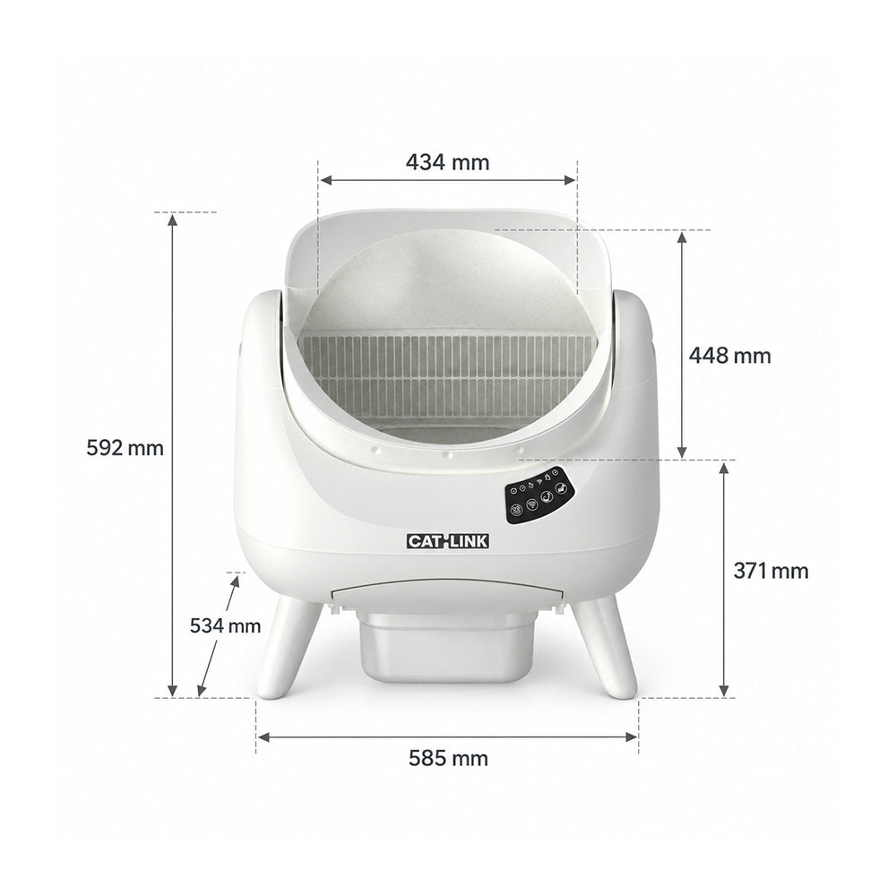 CATLINK Open-X Self-Clean Smart Cat Litter Box - Scooper Open-X
