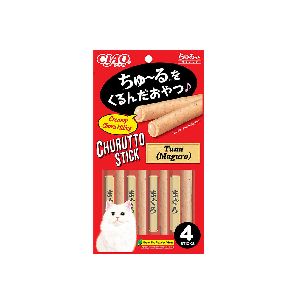 CIAO Churu Rolls Tuna Flavor Wet Cat Treats 4x7g