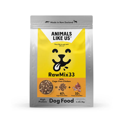 ANIMALS LIKE US Raw Mix 33 Cage Free Chicken Freeze Dried Dog Food 2kg