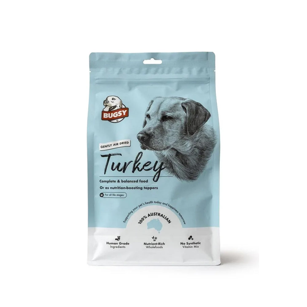 BUGSY'S Turkey Complete & Balanced Premium Air Dried Raw Dog Food