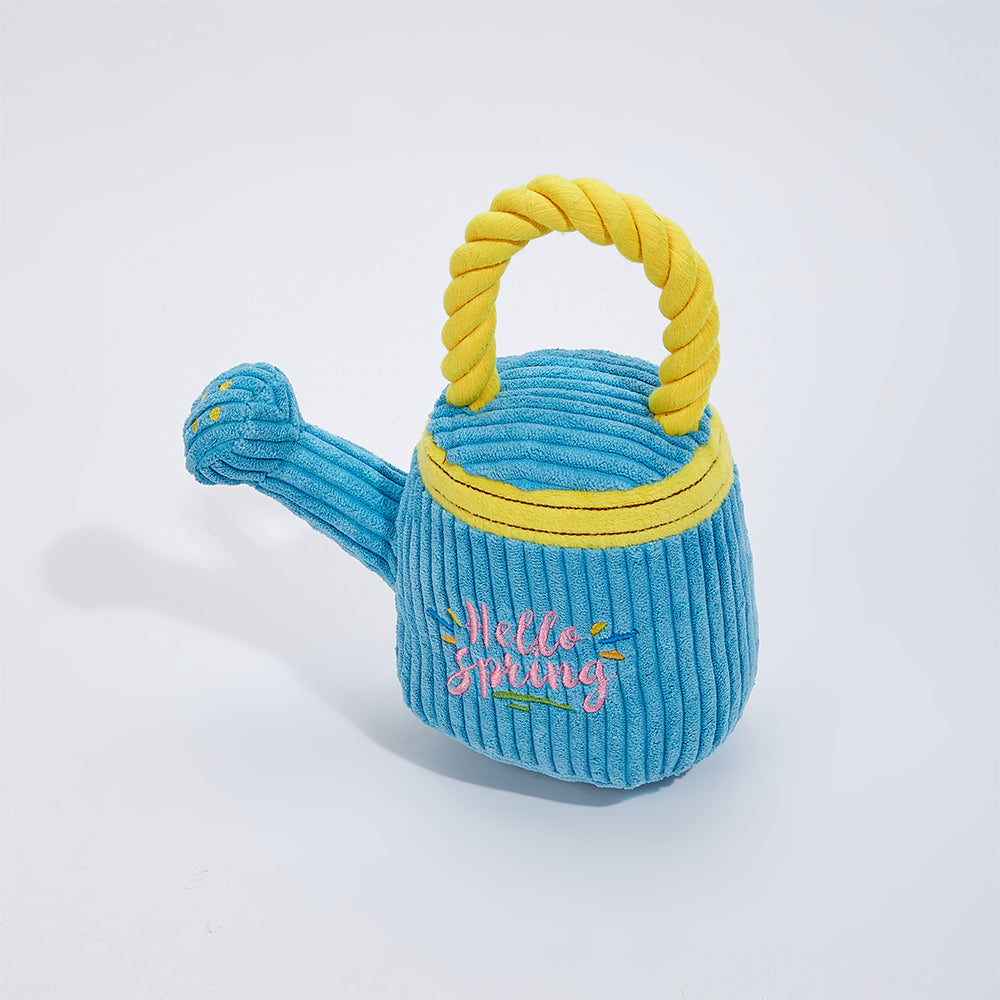 FOFOS Garden Watering Can Plush Dog Toy