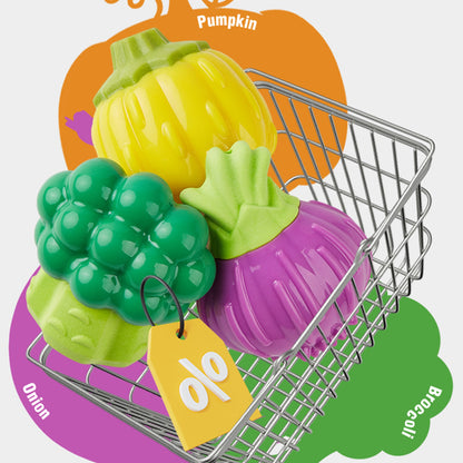 FOFOS Giggling Vegi-Bites Dog Toy - Pumpkin