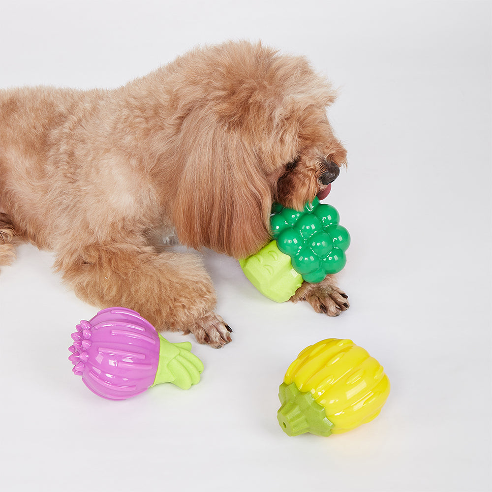 FOFOS Giggling Vegi-Bites Dog Toy - Broccoli