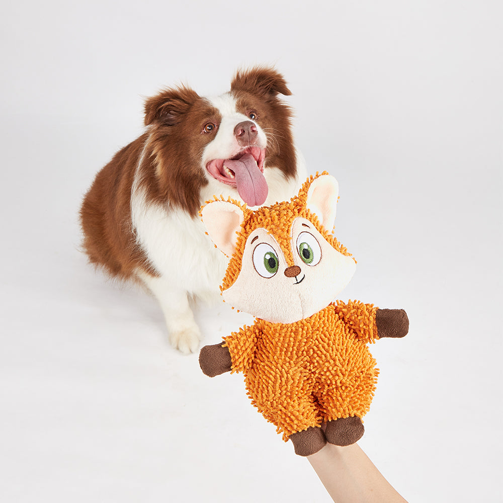 FOFOS Fox Tough Squeaky Dog Toy