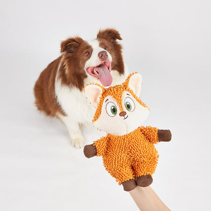 FOFOS Fox Tough Squeaky Dog Toy