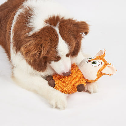 FOFOS Fox Tough Squeaky Dog Toy