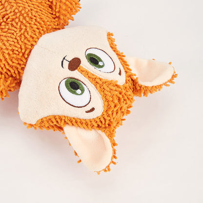 FOFOS Fox Tough Squeaky Dog Toy