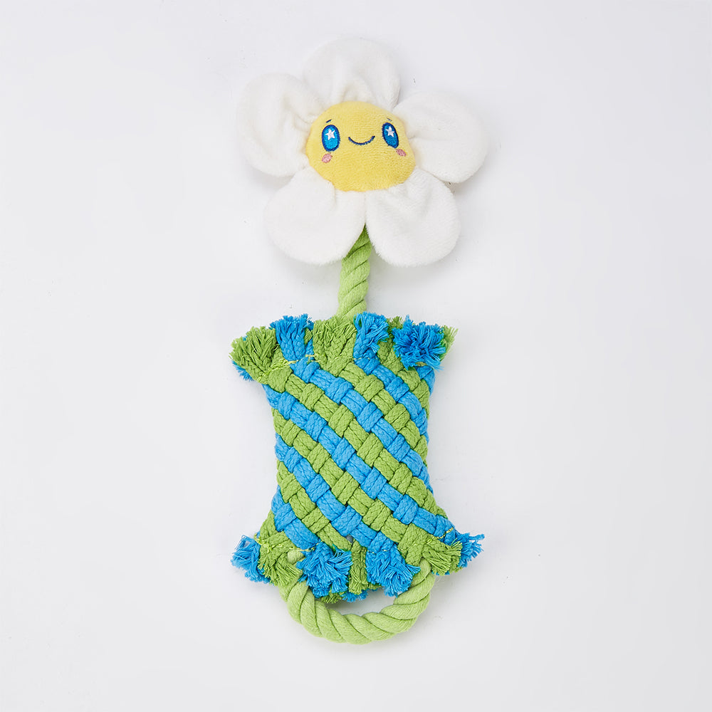 FOFOS Dog Rope Puppy Toy - Flower