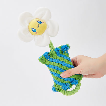 FOFOS Dog Rope Puppy Toy - Flower