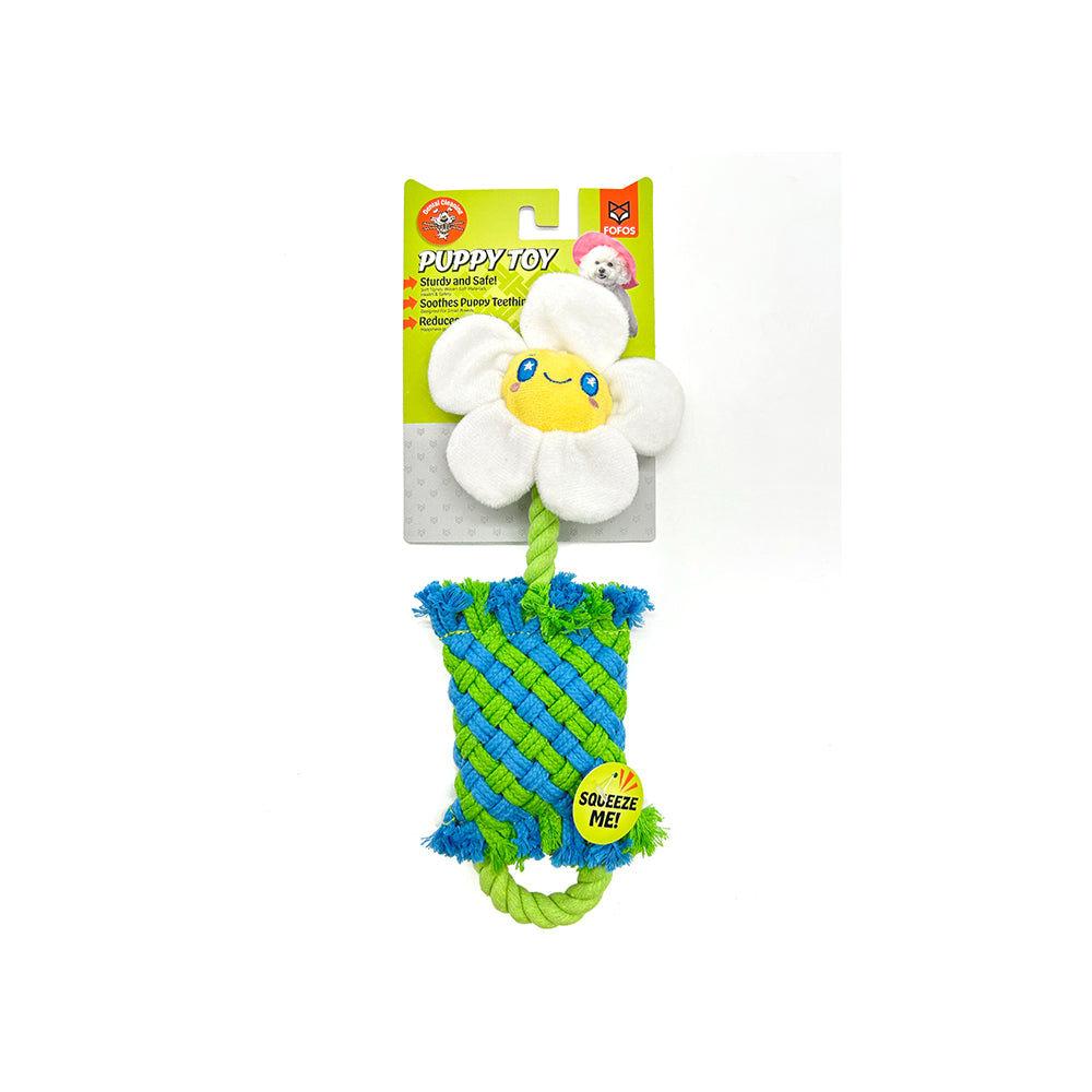 FOFOS Dog Rope Puppy Toy - Flower