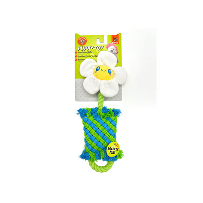 FOFOS Dog Rope Puppy Toy - Flower