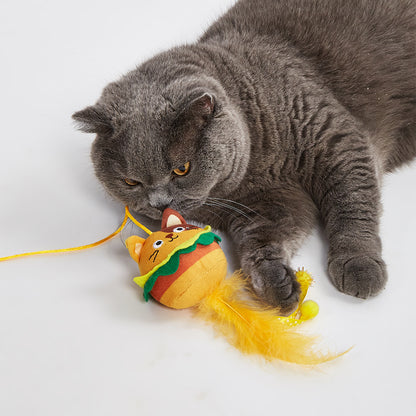 FOFOS Wand Replaceable Cat Toy - Meow Fast Food