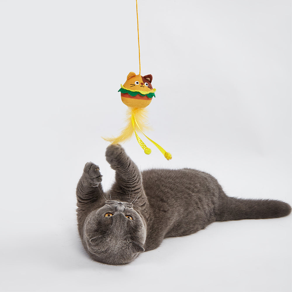 FOFOS Wand Replaceable Cat Toy - Meow Fast Food