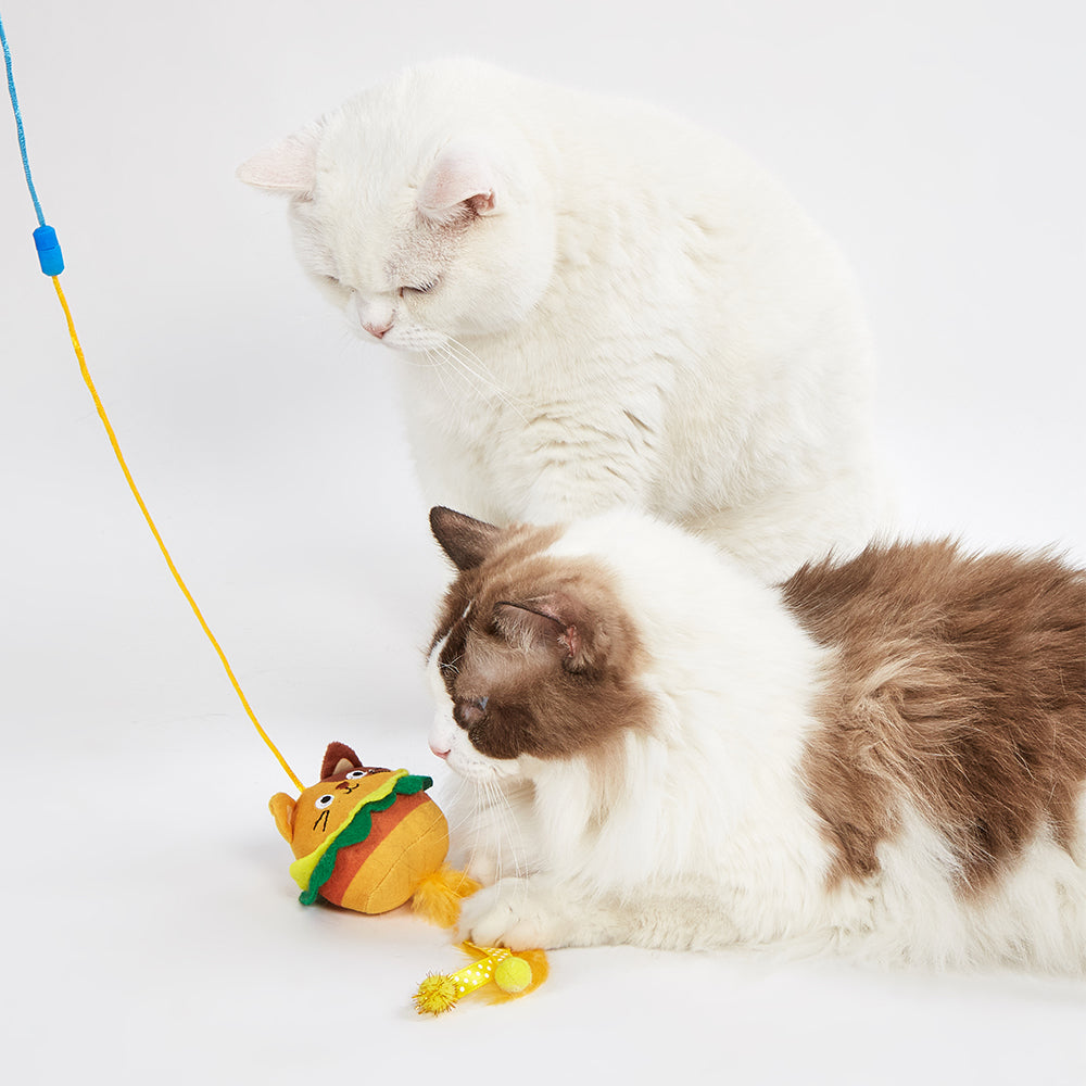 FOFOS Wand Replaceable Cat Toy - Meow Fast Food