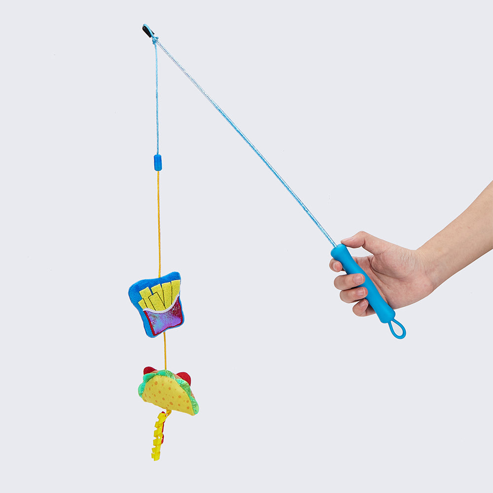 FOFOS Wand Replaceable Cat Toy - Hungry Kittens