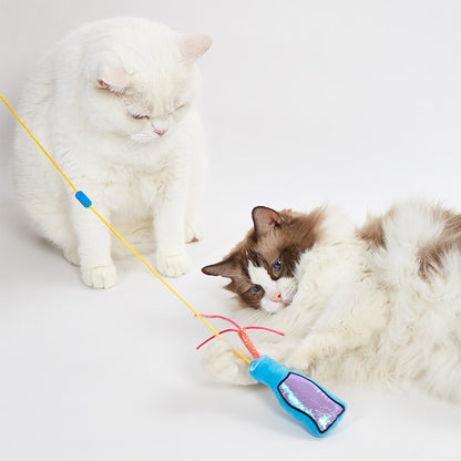 FOFOS Wand Replaceable Cat Toy - Hungry Kittens
