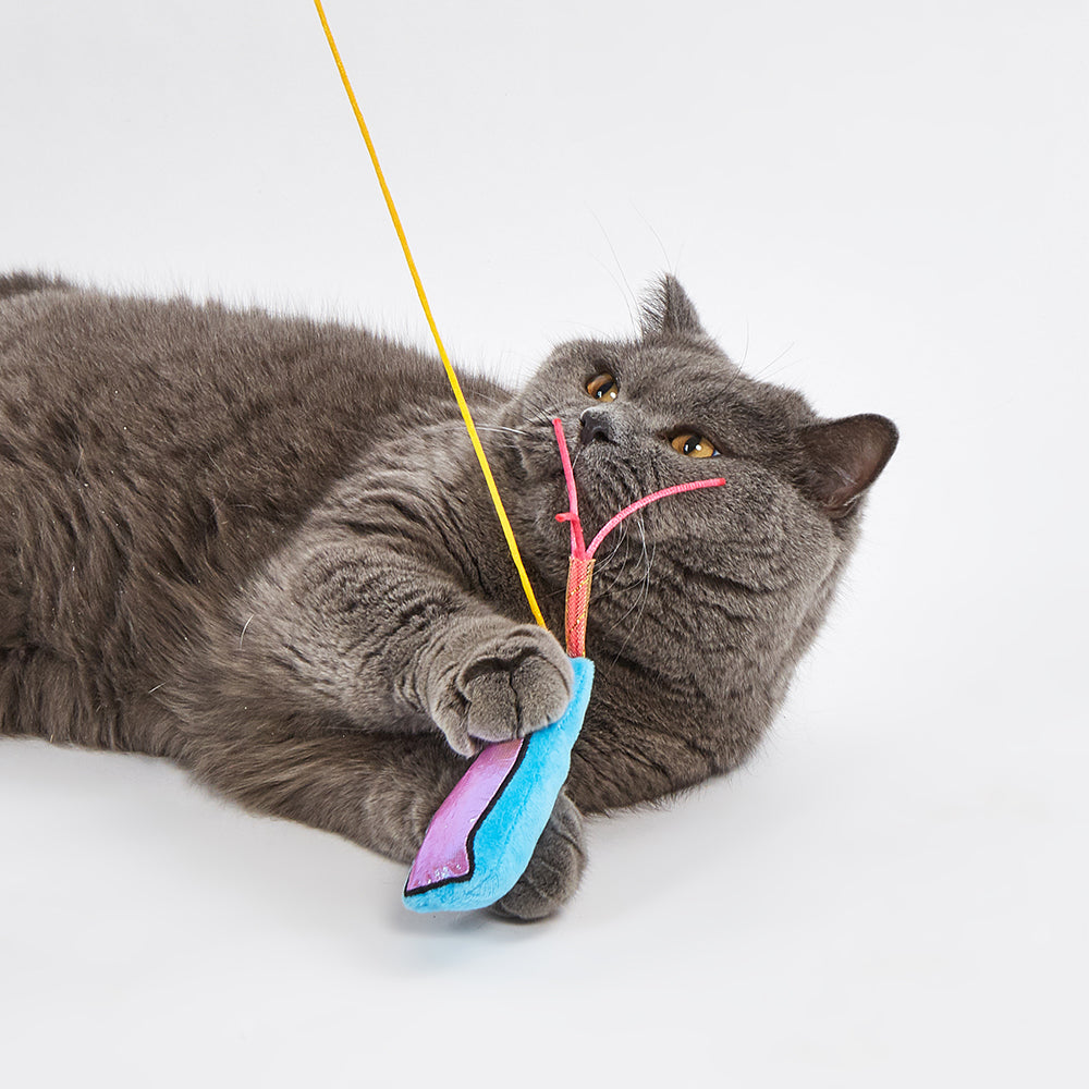 FOFOS Wand Replaceable Cat Toy - Hungry Kittens