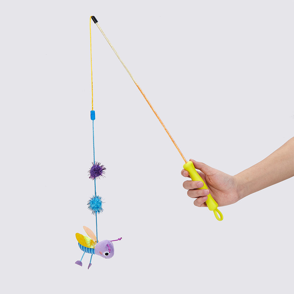 FOFOS Wand Replaceable Cat Toy - Let's Fly Together