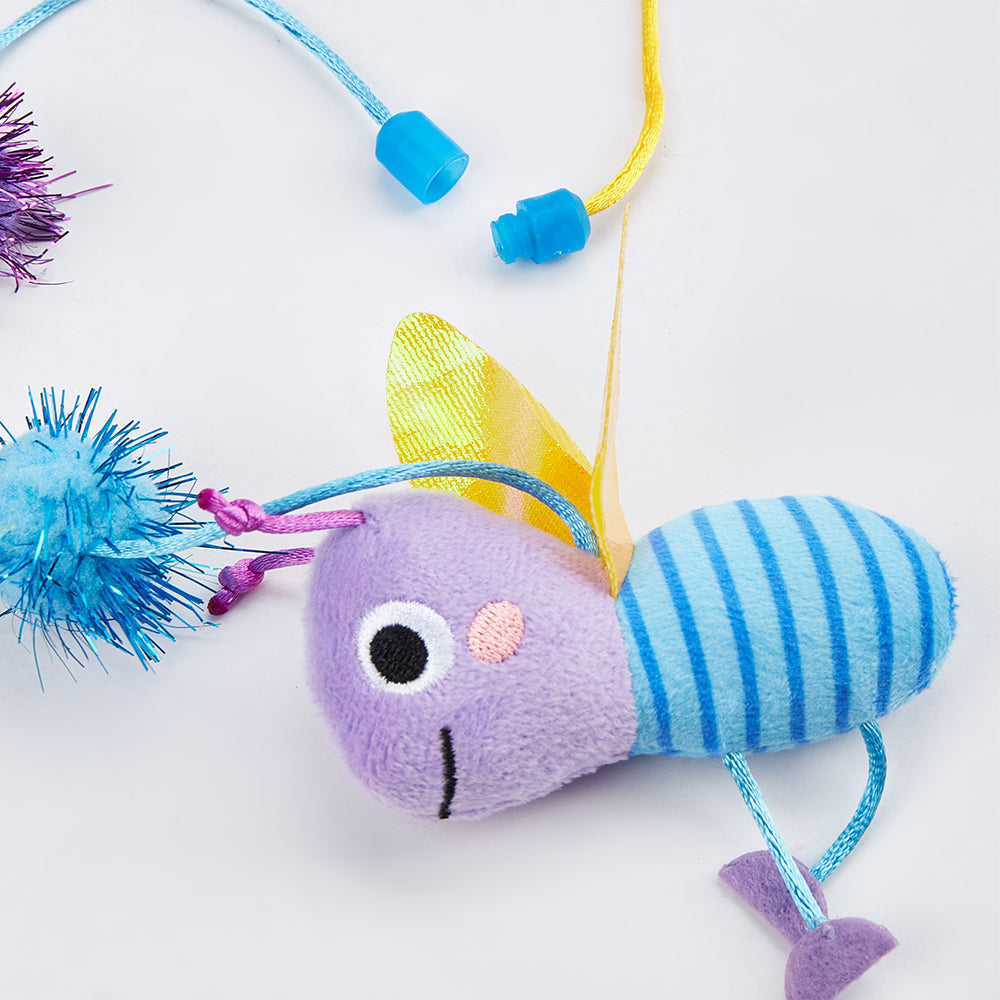 FOFOS Wand Replaceable Cat Toy - Let's Fly Together
