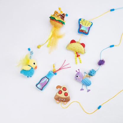 FOFOS Wand Replaceable Cat Toy - Let's Fly Together