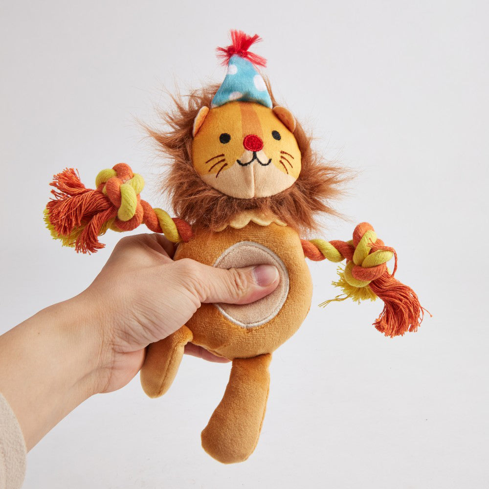 FOFOS Fluffy Lion Puppy Toy