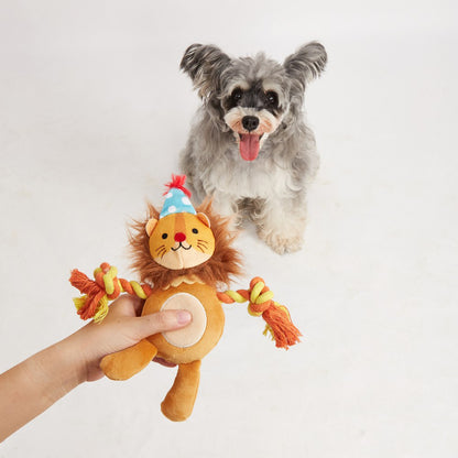 FOFOS Fluffy Lion Puppy Toy