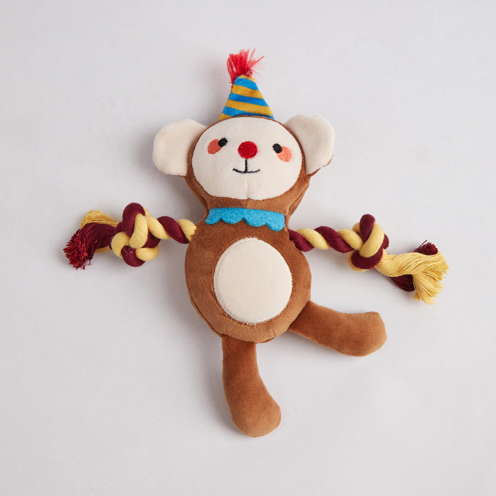 FOFOS Fluffy Monkey Puppy Toy