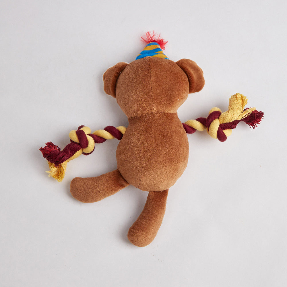 FOFOS Fluffy Monkey Puppy Toy