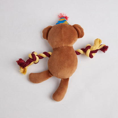 FOFOS Fluffy Monkey Puppy Toy