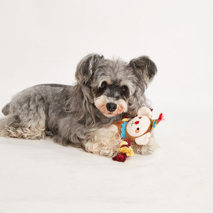 FOFOS Fluffy Monkey Puppy Toy