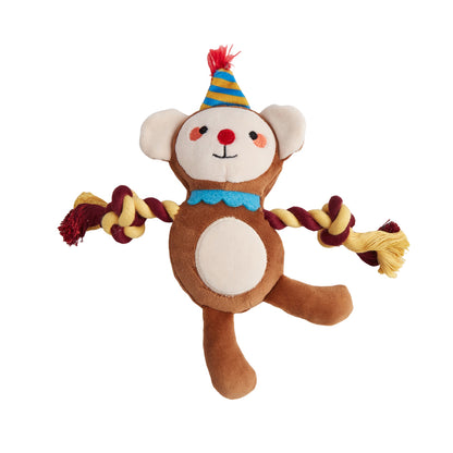 FOFOS Fluffy Monkey Puppy Toy