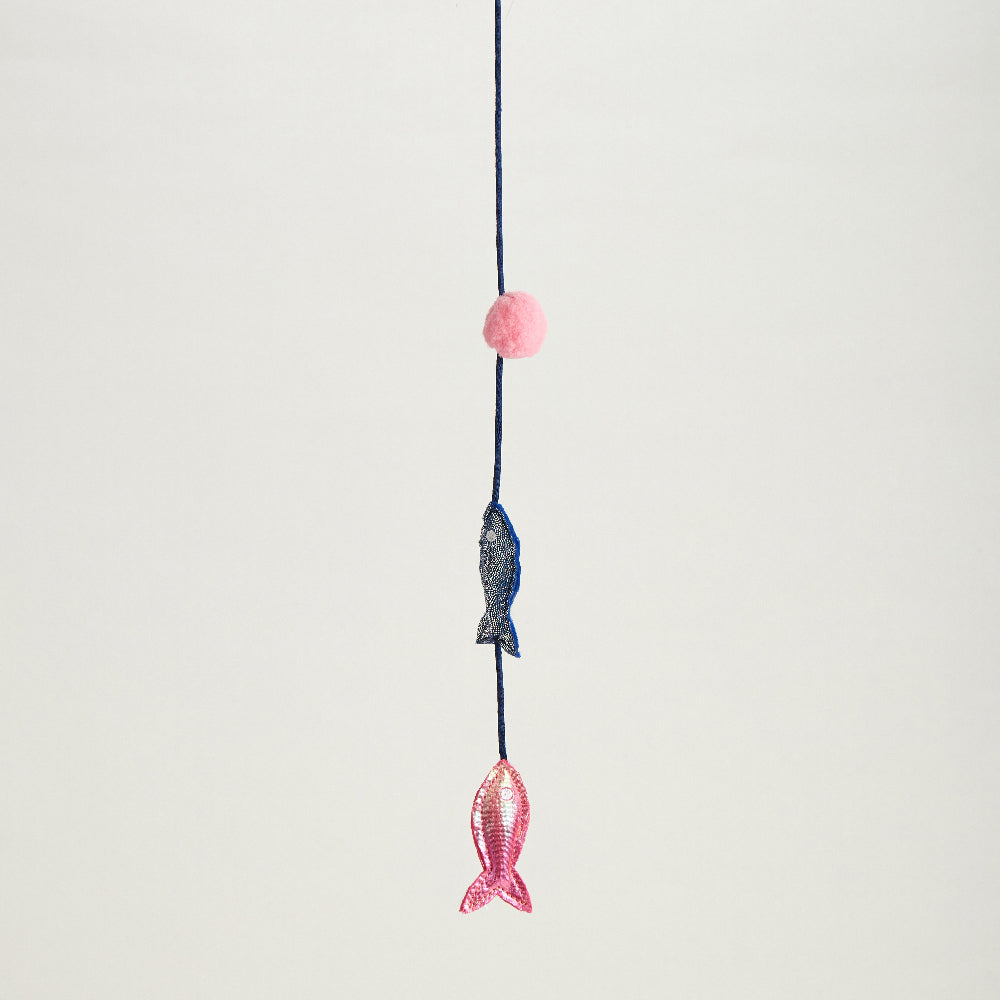 FOFOS Sardine Wand Cat Toy 2pcs