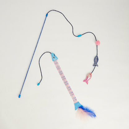 FOFOS Sardine Wand Cat Toy 2pcs