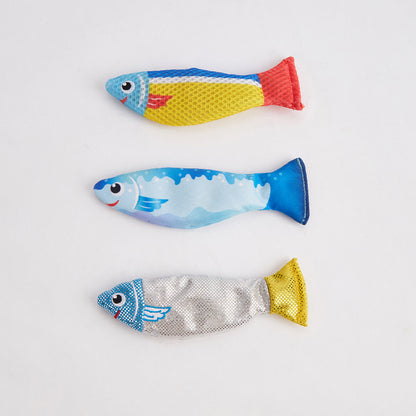 FOFOS Sardine Catnip Cat Toy - No.1 Fish 3pcs