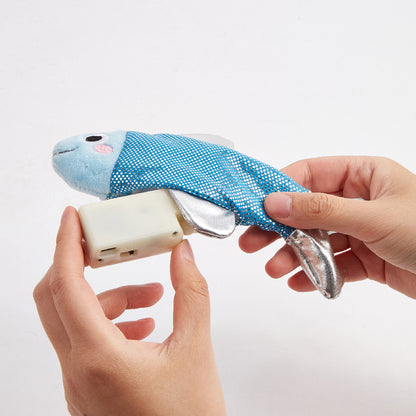 FOFOS Sardine Dancing Fish Cat Toy - USB Charging