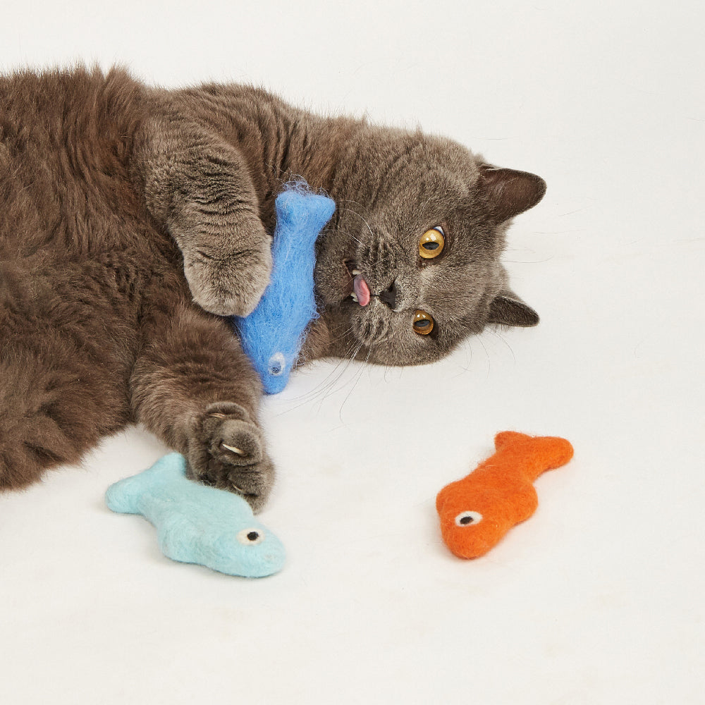 FOFOS Sardine Catnip Cat Toy - No.2 Fish 3pcs