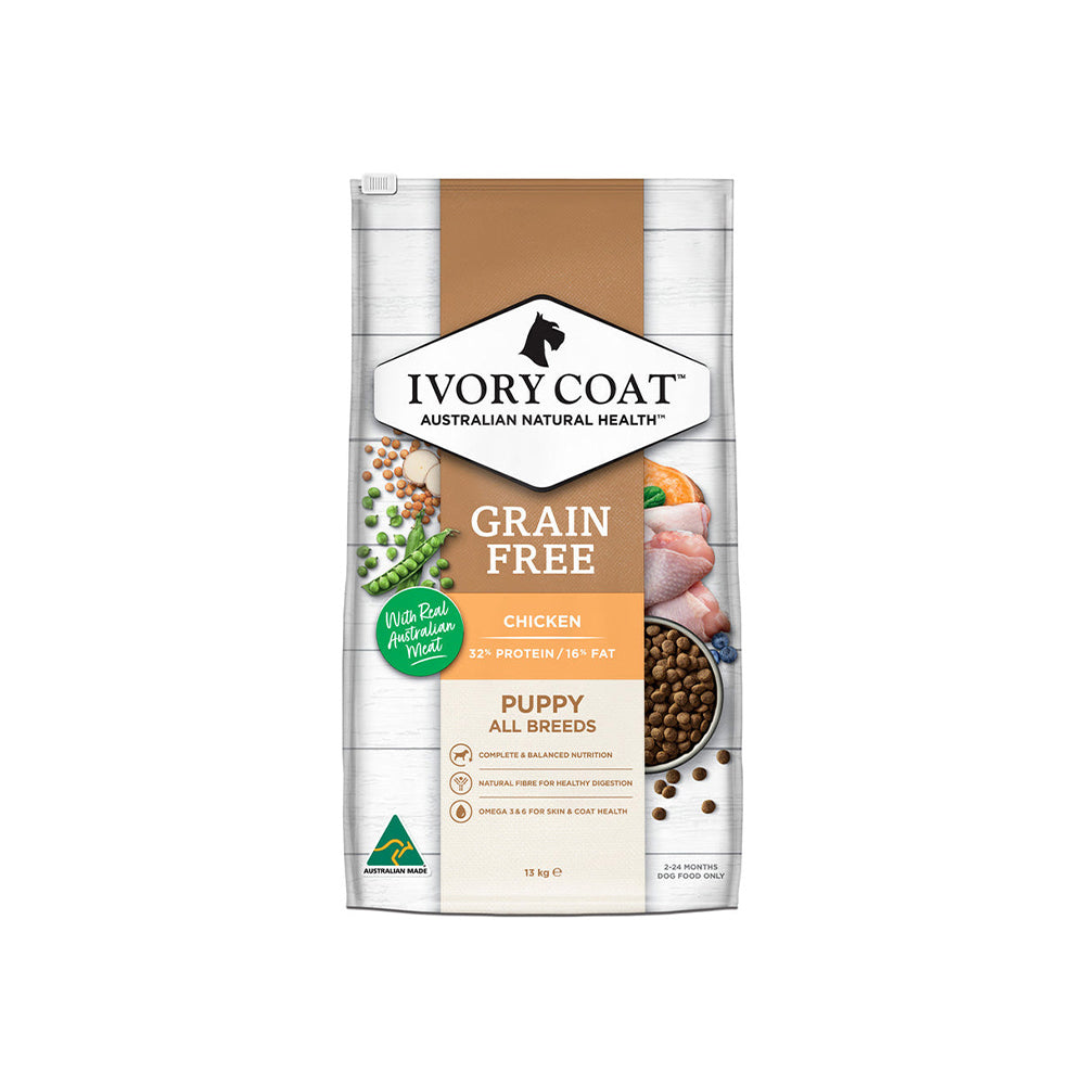 IVORY COAT Chicken Grain Free Dog Food for Puppies 13kg