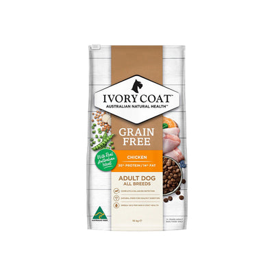 IVORY COAT Chicken and Coconut Oil Grain Free Dog Food for Adult Dogs 13kg