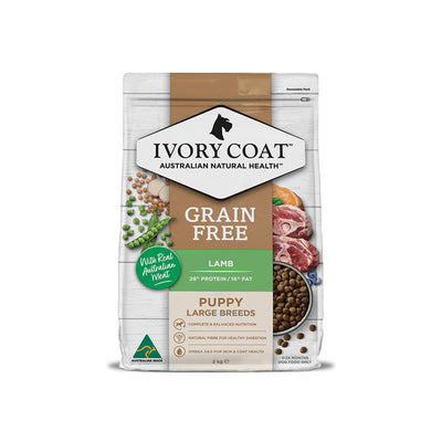 IVORY COAT Grain Free Lamb Puppy Large Breed Dog Food 2kg