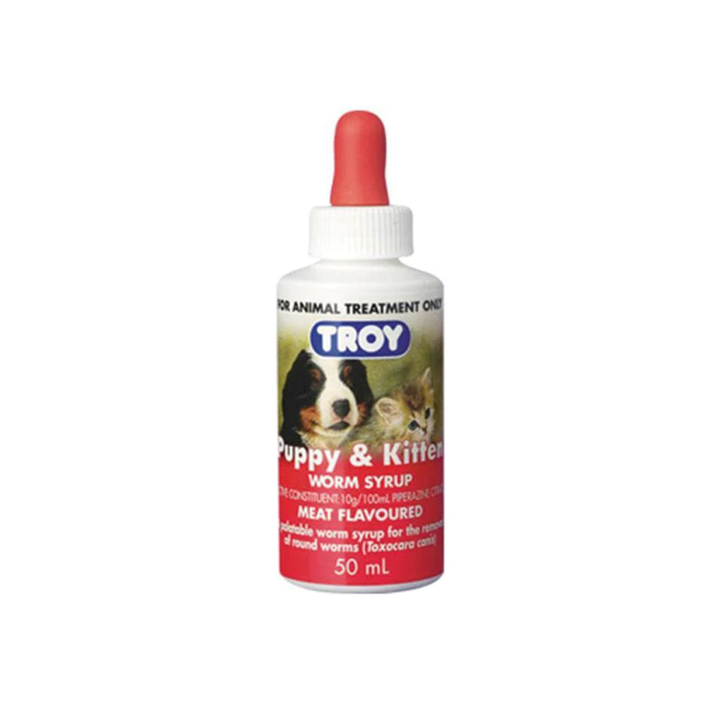 TROY Puppy and Kitten Worm Syrup 50ml