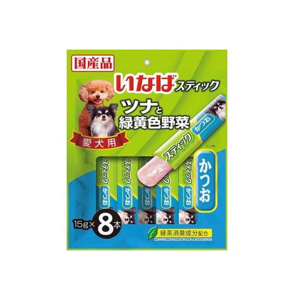 CIAO Churu Stick Tuna with Vegetables Wet Dog Treats 8x15g