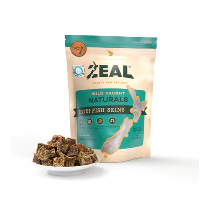 ZEAL Hoki Fish Skins Natural Treats 125g Dry Pet Treat Petso Au