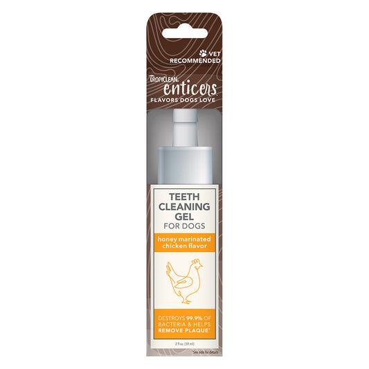 TROPICLEAN Enticers Teeth Cleaning Gel Honey Marinated Chicken For Dogs 59ml
