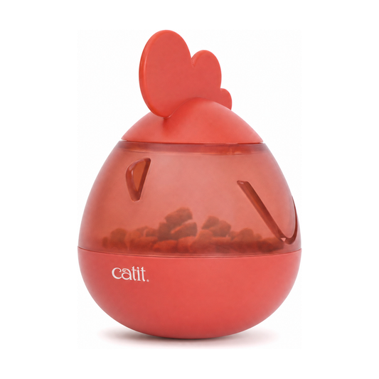 CATIT PIXI Treat Dispenser Rooster Red