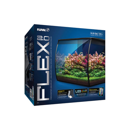 Fluval Flex 2.0 Aquarium 34L Black — product image 1
